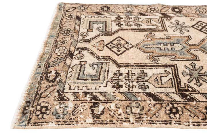 2' 9 x 6' 2 Hand Knotted Ultra Vintage Persian Wool Runner Rug