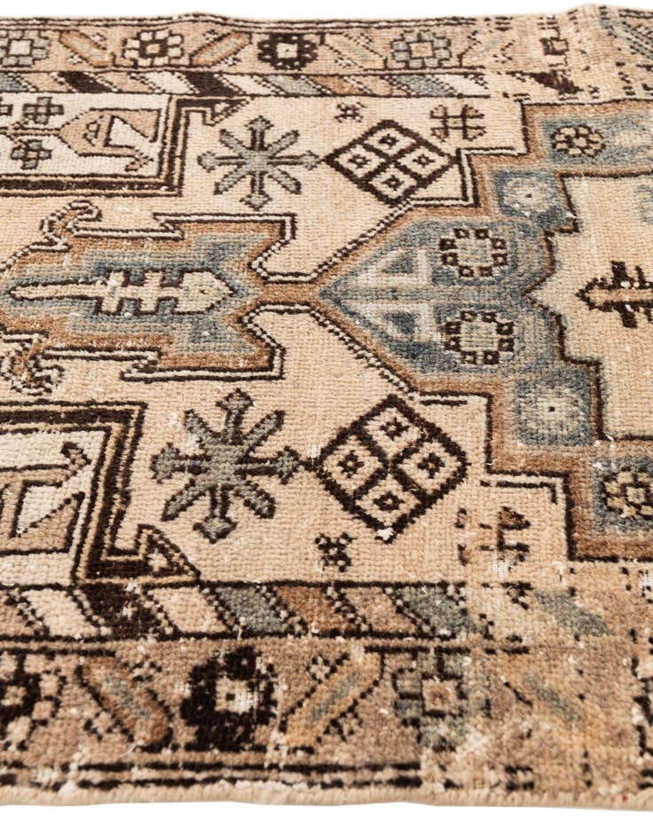 Detail image of 2' 9 x 6' 2  Hand Knotted Ultra Vintage Persian Wool Runner Rug