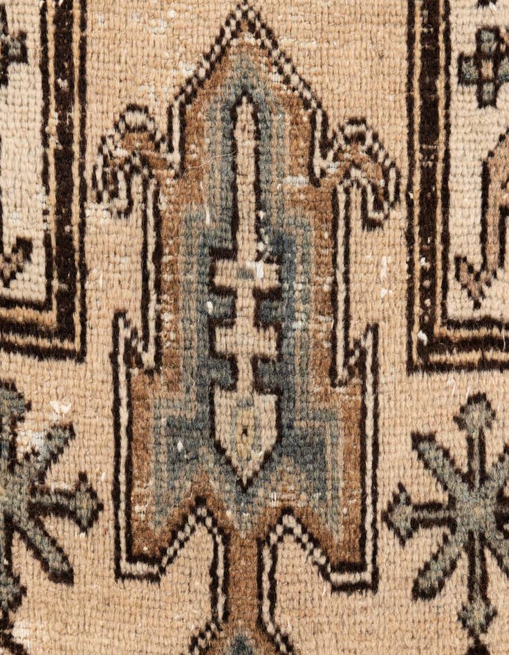 Detail image of 2' 9 x 6' 2  Hand Knotted Ultra Vintage Persian Wool Runner Rug