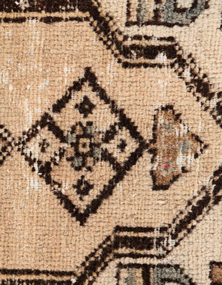 Detail image of 2' 9 x 6' 2  Hand Knotted Ultra Vintage Persian Wool Runner Rug