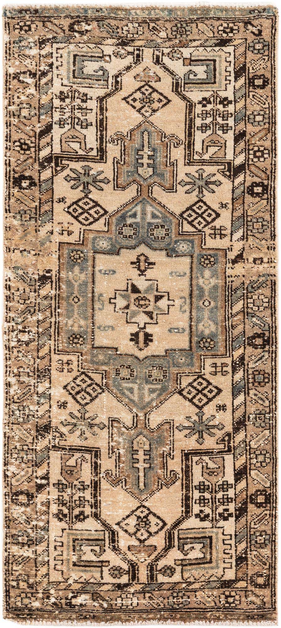 2' 9 x 6' 2 Hand Knotted Ultra Vintage Persian Wool Runner Rug