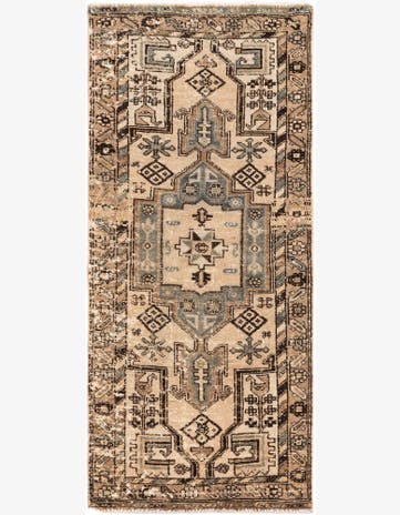 2' 9 x 6' 2 Hand Knotted Ultra Vintage Persian Wool Runner Rug