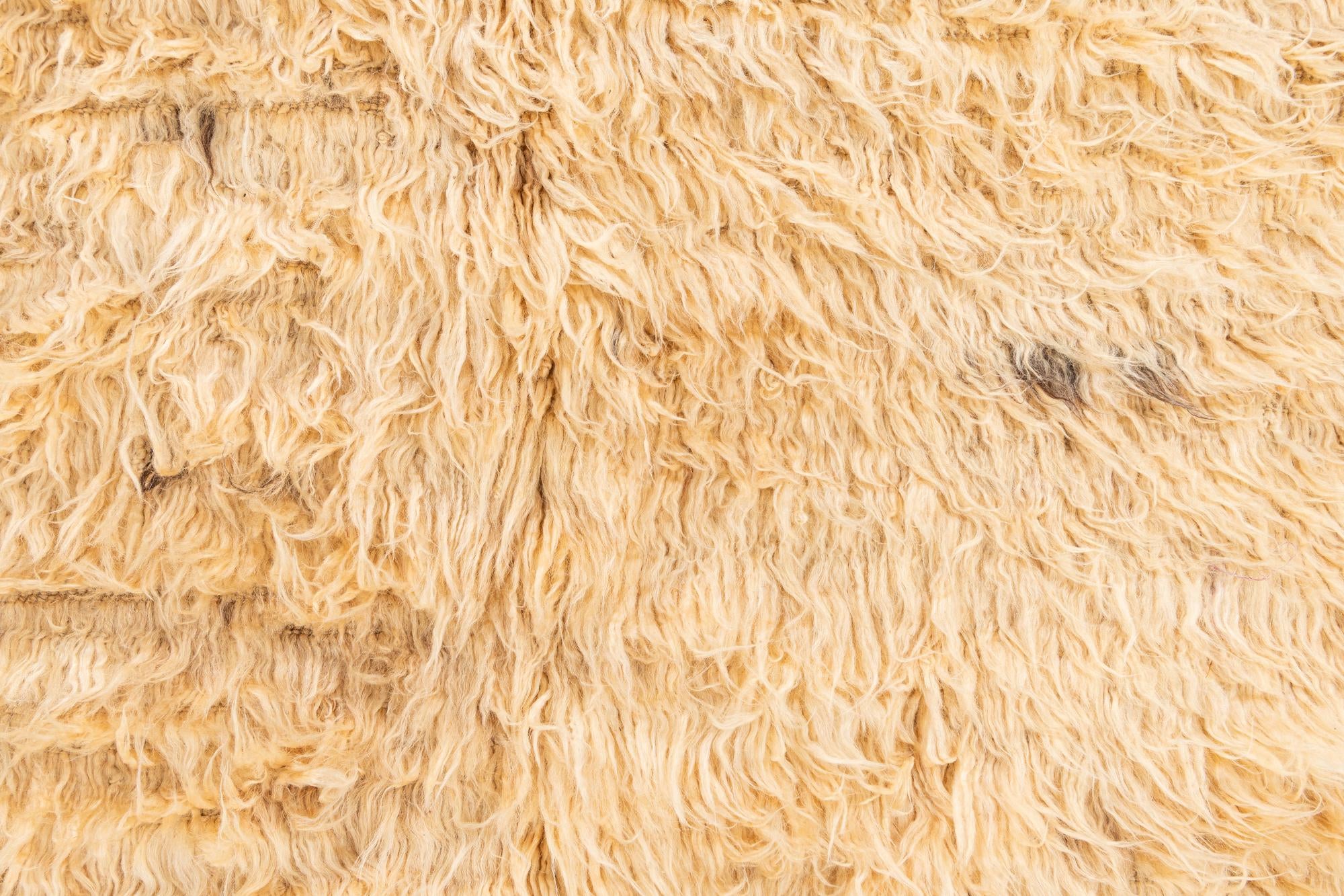 9' 8 x 10' Hand Knotted Moroccan Wool Square Rug