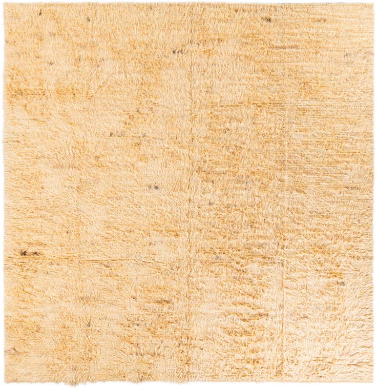 Detail image of 9' 8 x 10' Hand Knotted Moroccan Wool Square Rug
