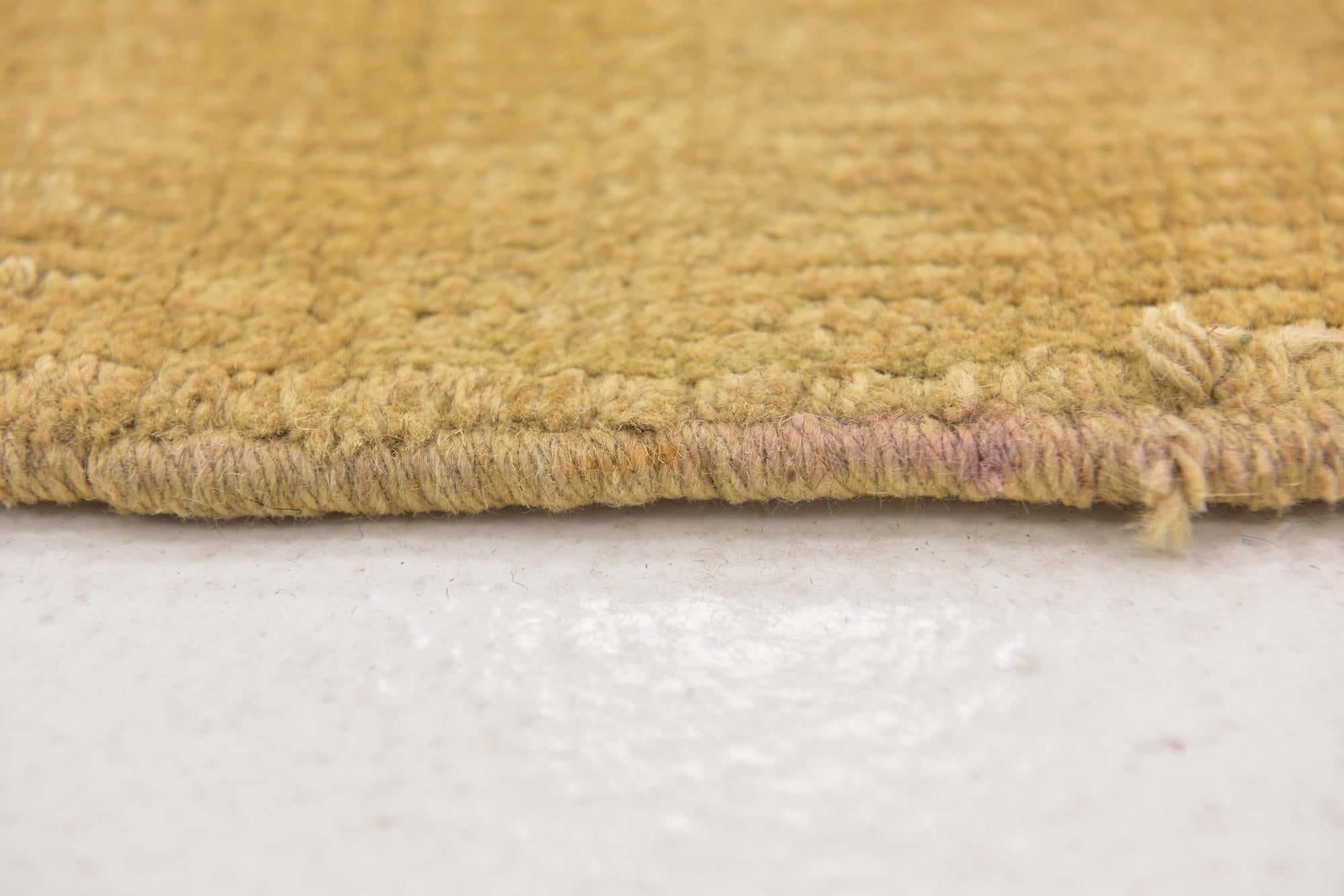 4' 6 x 5' 4 Hand Knotted Oushak Wool Square Rug