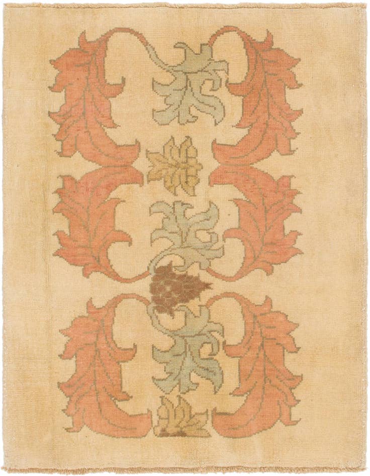 Detail image of 4' 6 x 5' 4 Hand Knotted Oushak Wool Square Rug