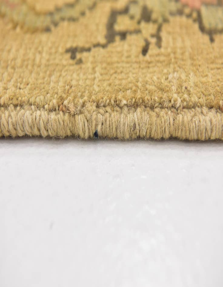 Detail image of 3' 6 x 4' Hand Knotted Oushak Wool Square Rug