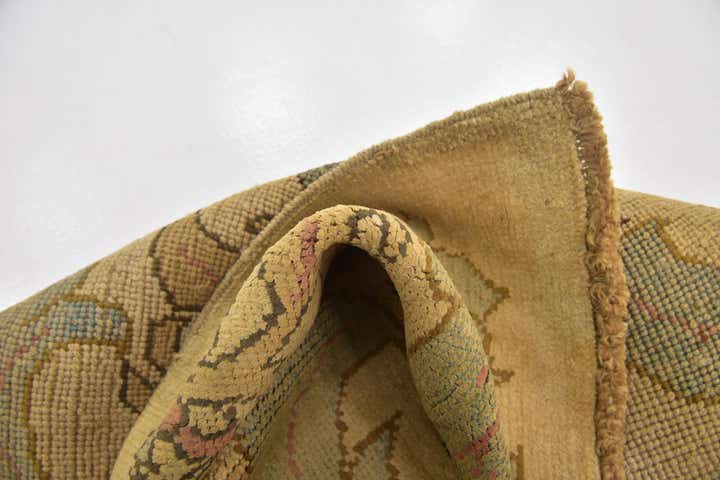 3' 6 x 4' Hand Knotted Oushak Wool Square Rug