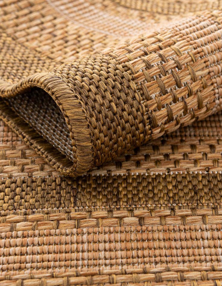 Detail image of 6' x 6' Easy-Clean Border Indoor / Outdoor Square Rug