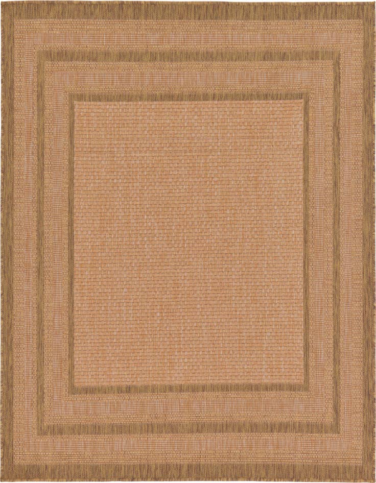 Detail image of 6' x 6' Easy-Clean Border Indoor / Outdoor Square Rug