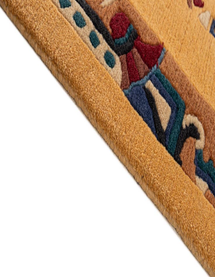 Detail image of 8' 2 x 8' 4  Hand Knotted Tibet Wool Square Rug
