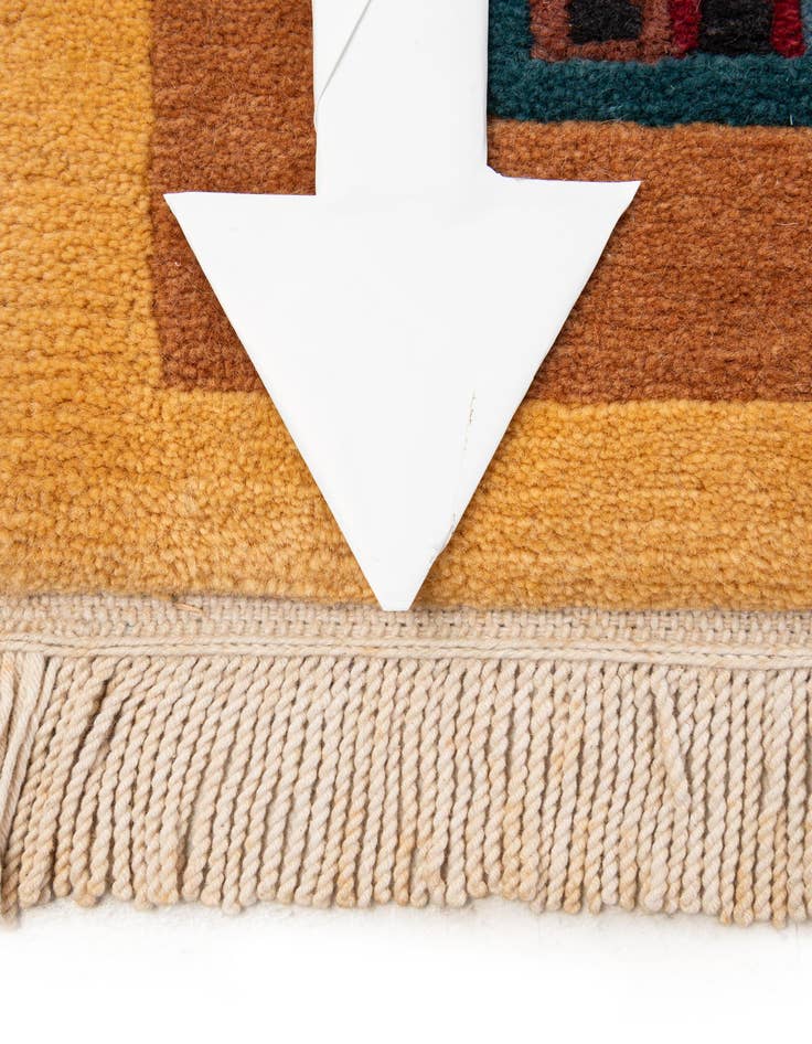 Detail image of 8' 2 x 8' 4  Hand Knotted Tibet Wool Square Rug