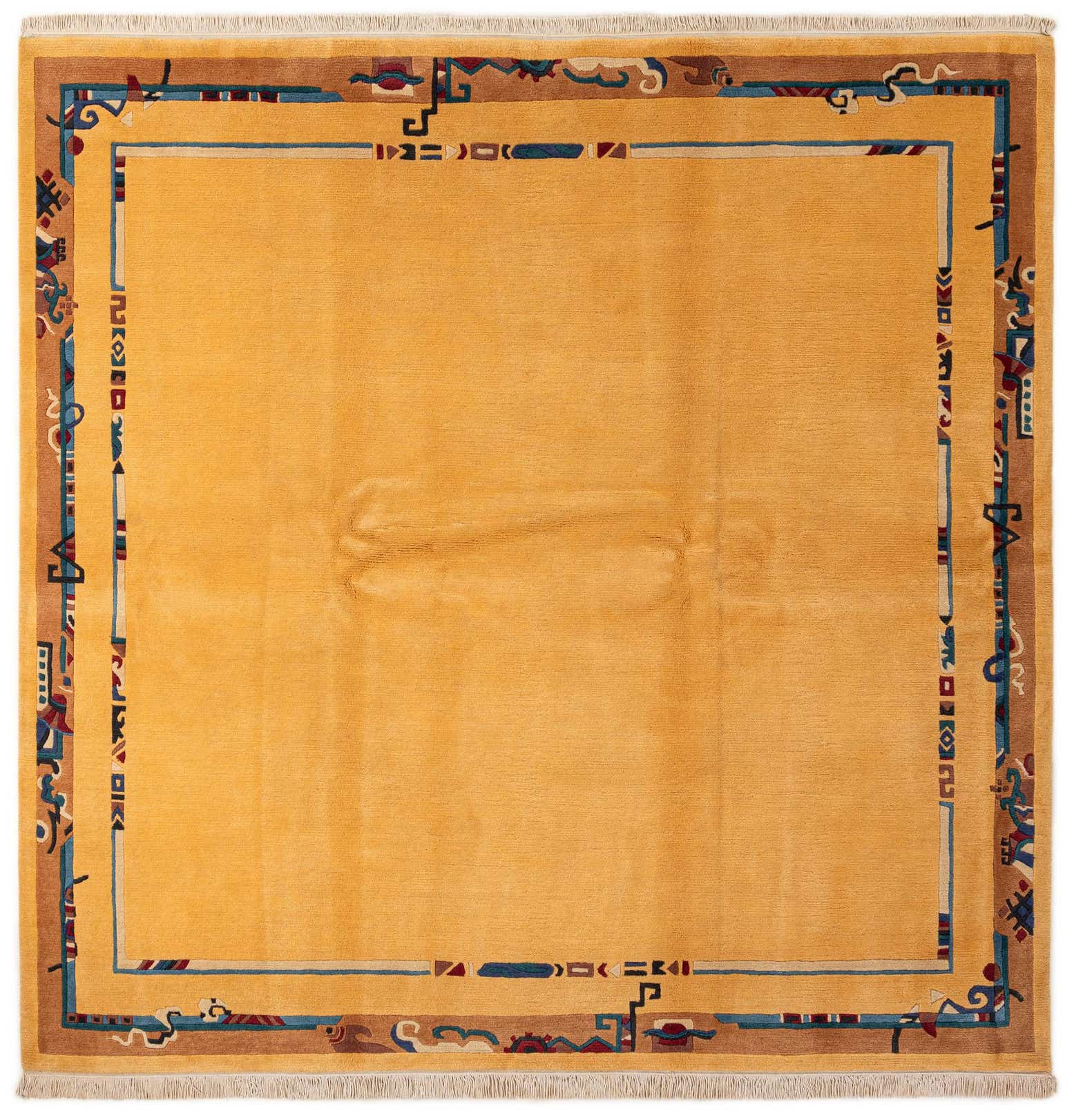 8' 2 x 8' 4 Hand Knotted Tibet Wool Square Rug