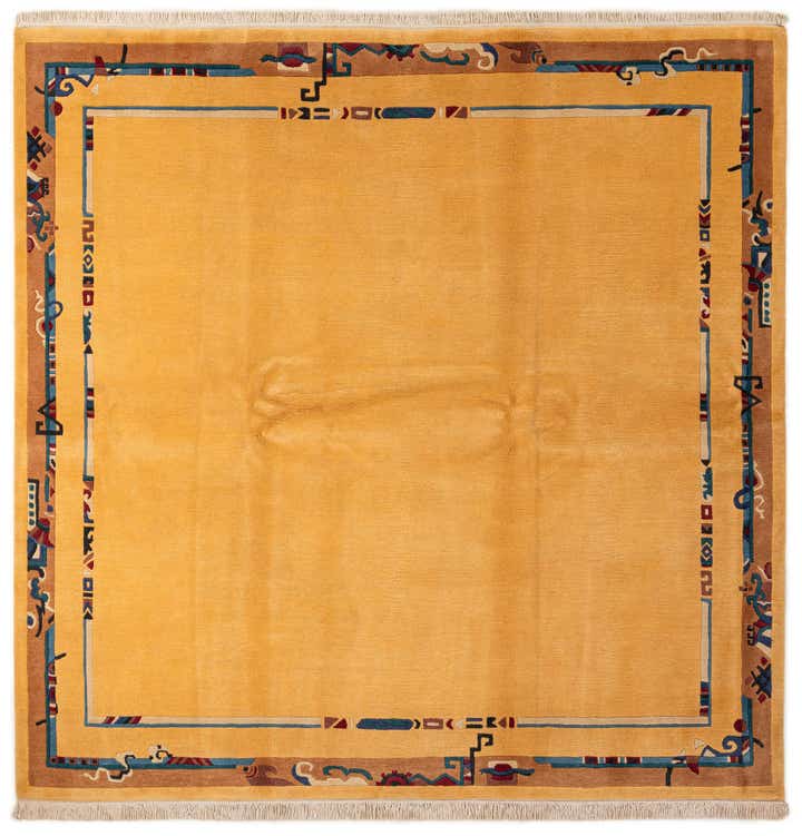 8' 2 x 8' 4 Hand Knotted Tibet Wool Square Rug