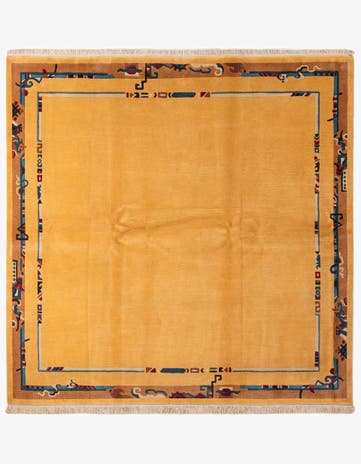 8' 2 x 8' 4 Hand Knotted Tibet Wool Square Rug