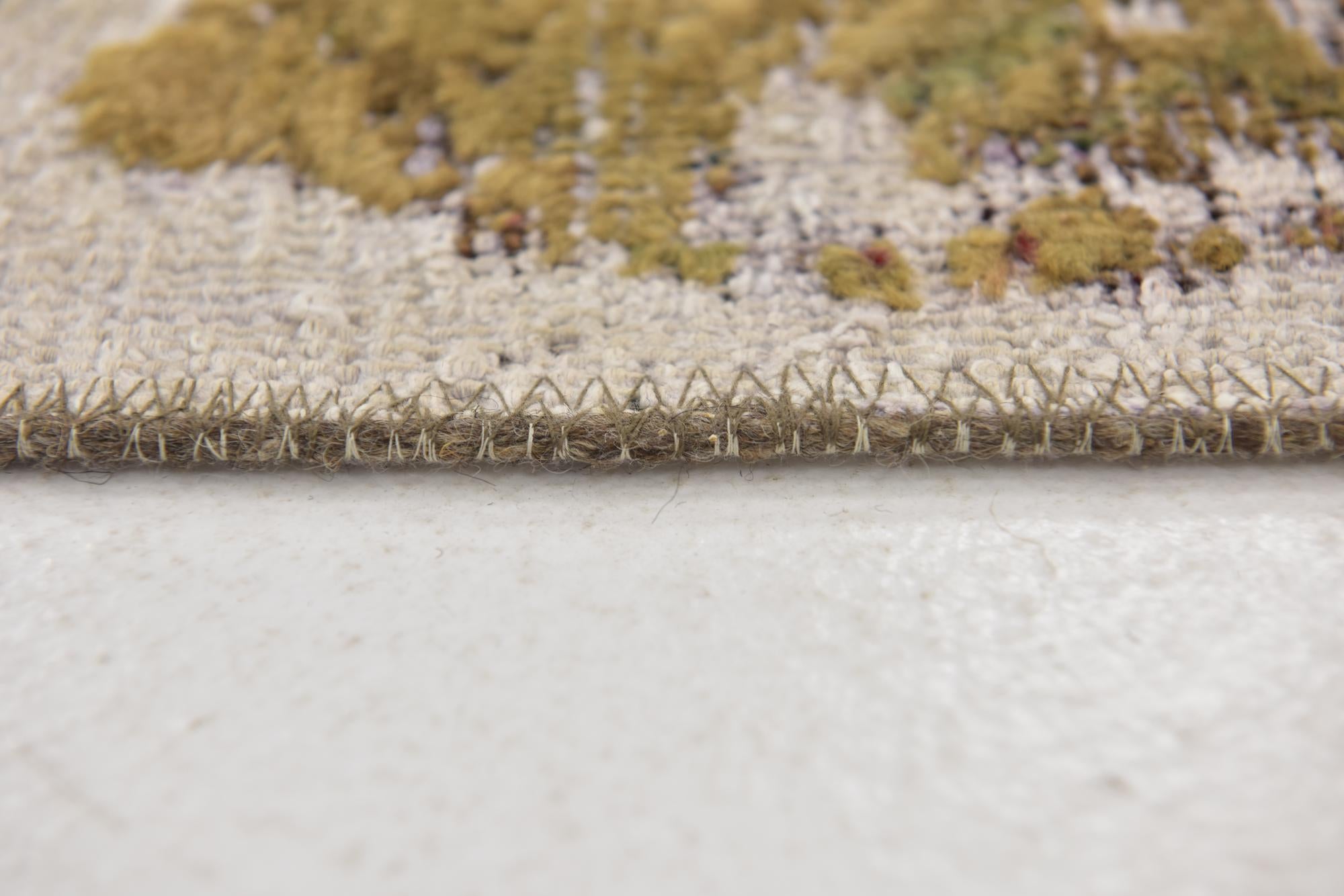 6' 2 x 6' 5 Hand Knotted Ultra Vintage Persian Wool Square Rug