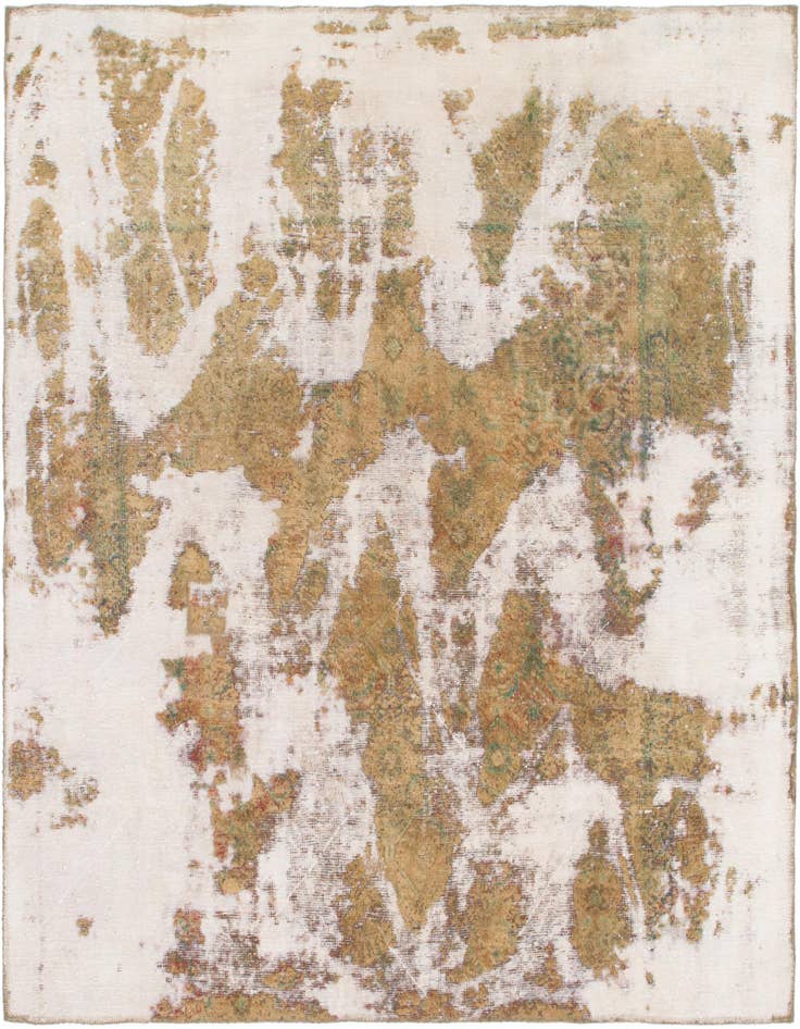 Detail image of 6' 2 x 6' 5 Hand Knotted Ultra Vintage Persian Wool Square Rug