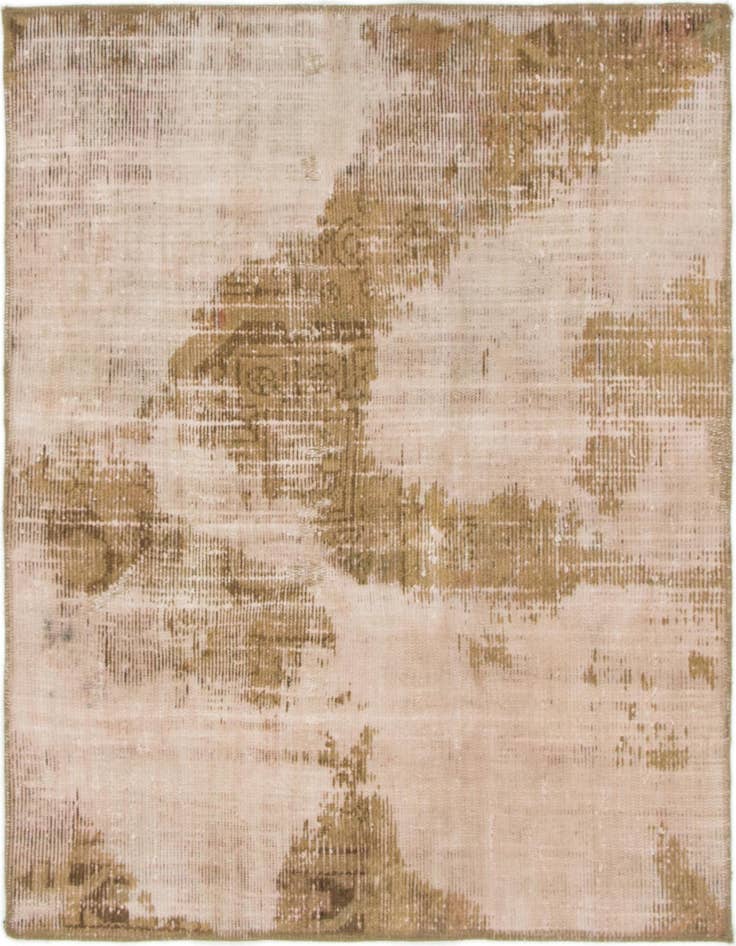Detail image of 3' 10 x 4' 3 Hand Knotted Ultra Vintage Persian Wool Square Rug