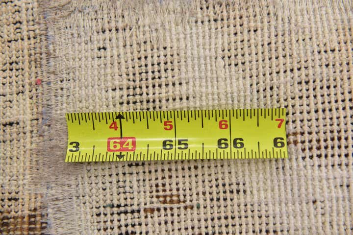 4' 9 x 5' 9 Hand Knotted Ultra Vintage Persian Wool Square Rug