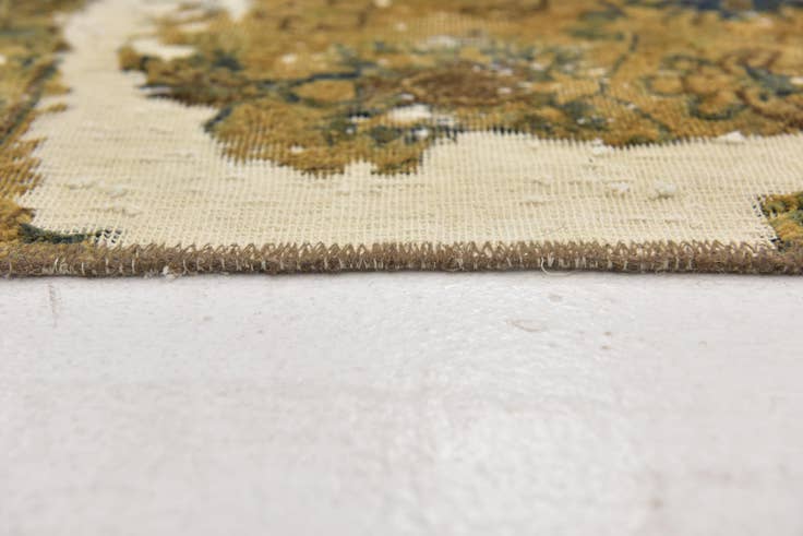 Detail image of 6' 6 x 7' 8 Hand Knotted Ultra Vintage Persian Wool Square Rug