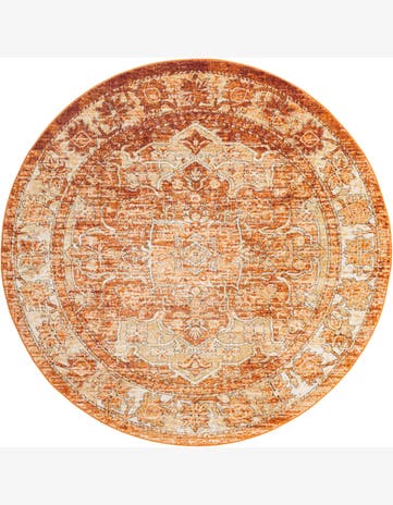 Taos · Medallion rug, rustred