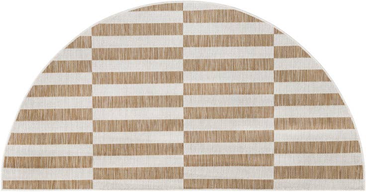 Detail image of 3' x 6' Easy-Clean Ribbon Indoor / Outdoor Hearth Rug