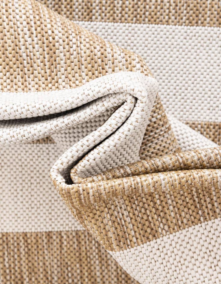 Detail image of 2' 2 x 3' 7 Easy-Clean Striped Indoor / Outdoor Hearth Rug