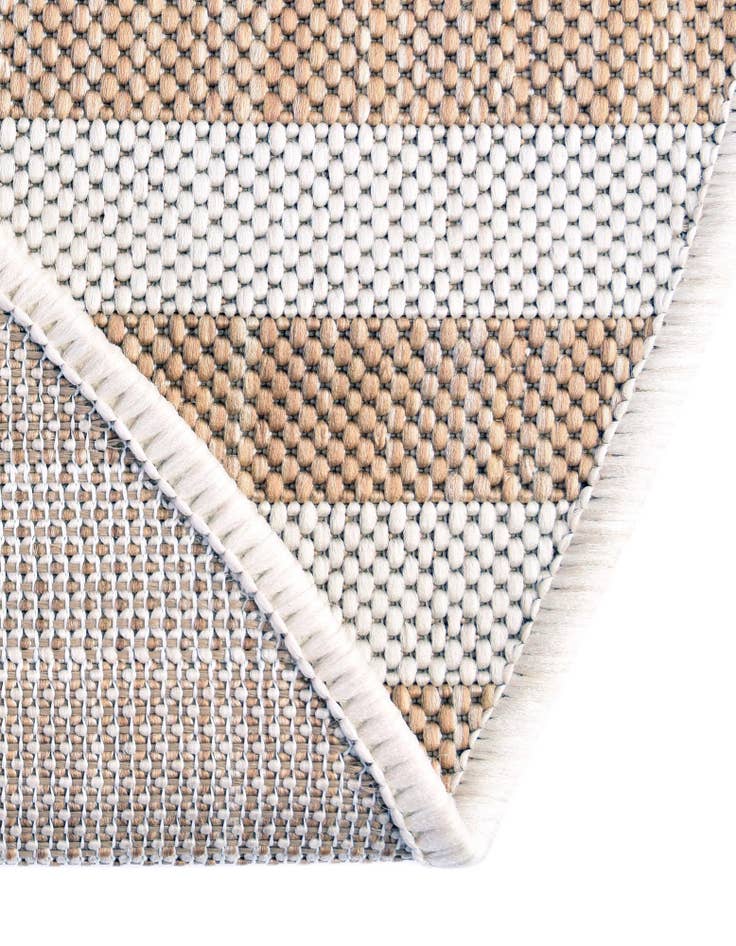 Detail image of 2' 2 x 3' 7 Easy-Clean Striped Indoor / Outdoor Hearth Rug
