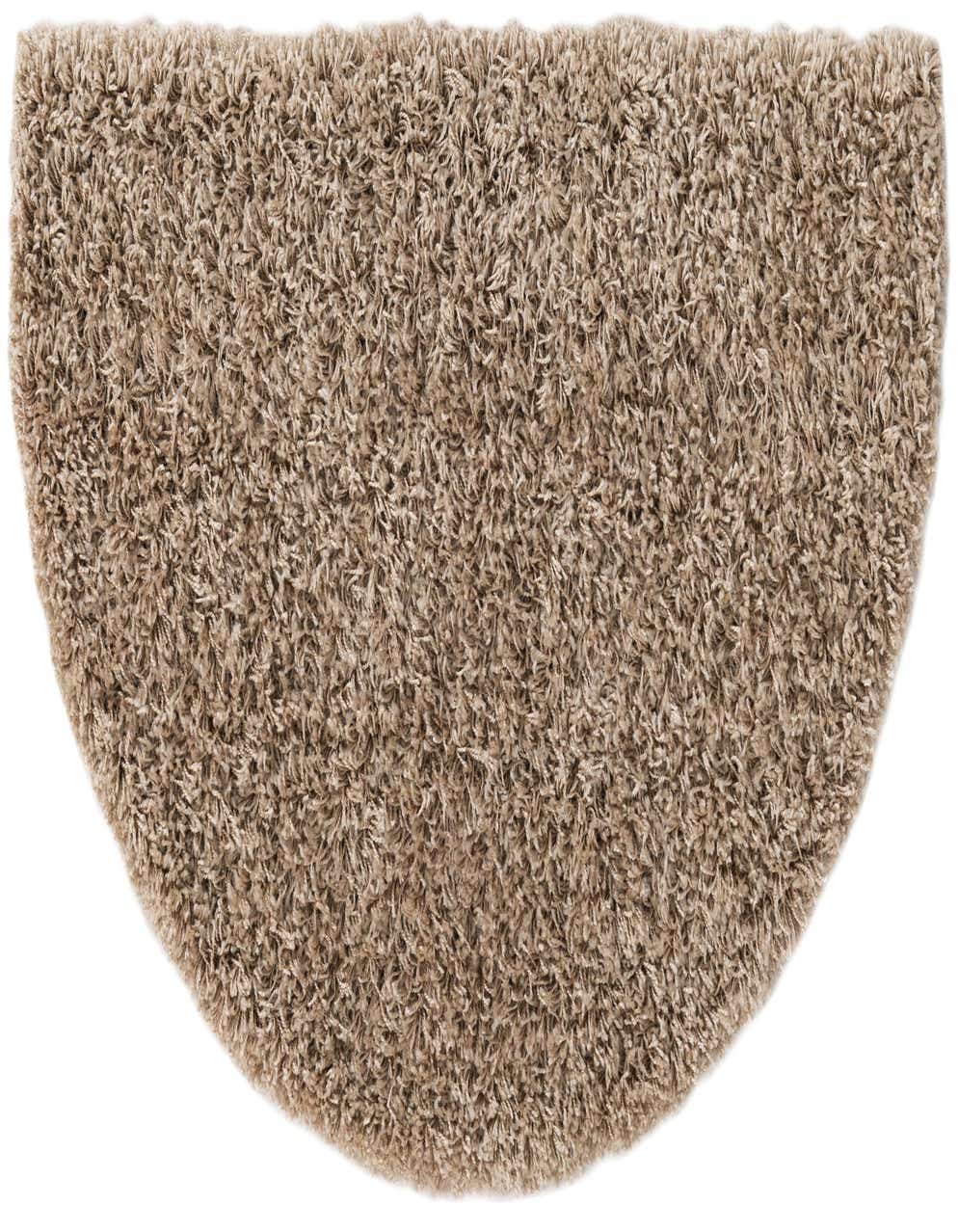 2' 2 x 3' 7 Solid Shag Hearth Rug