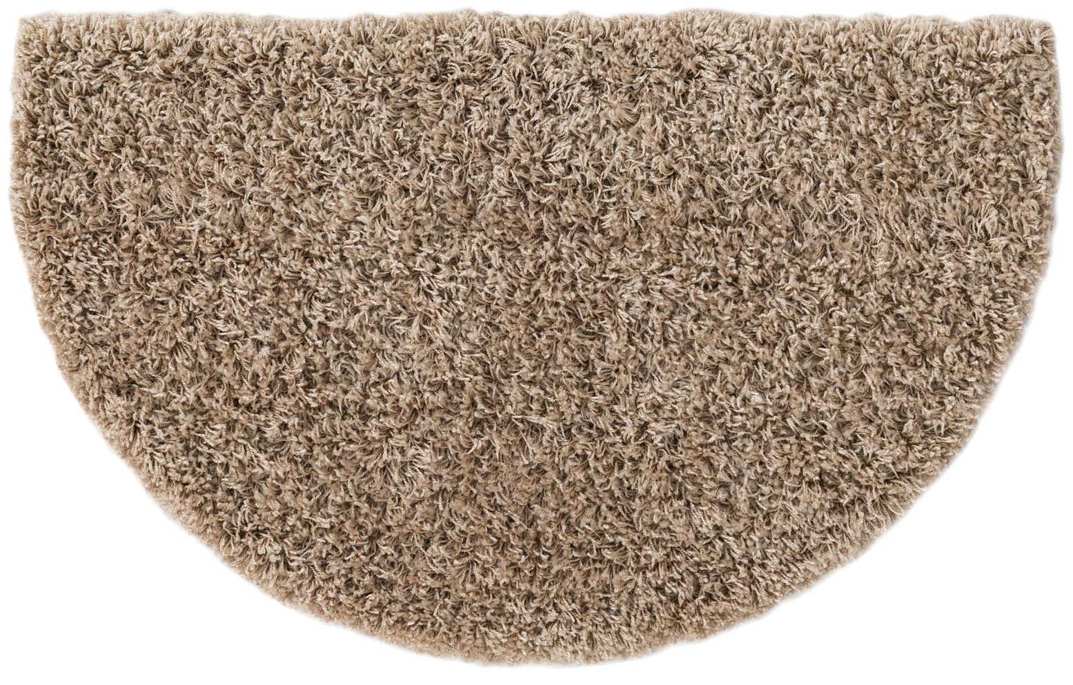 2' 2 x 3' 7 Solid Shag Hearth Rug