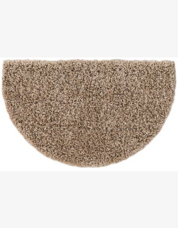 2' 2 x 3' 7 Solid Shag Hearth Rug