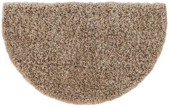 2' 2 x 3' 7 Solid Shag Hearth Rug