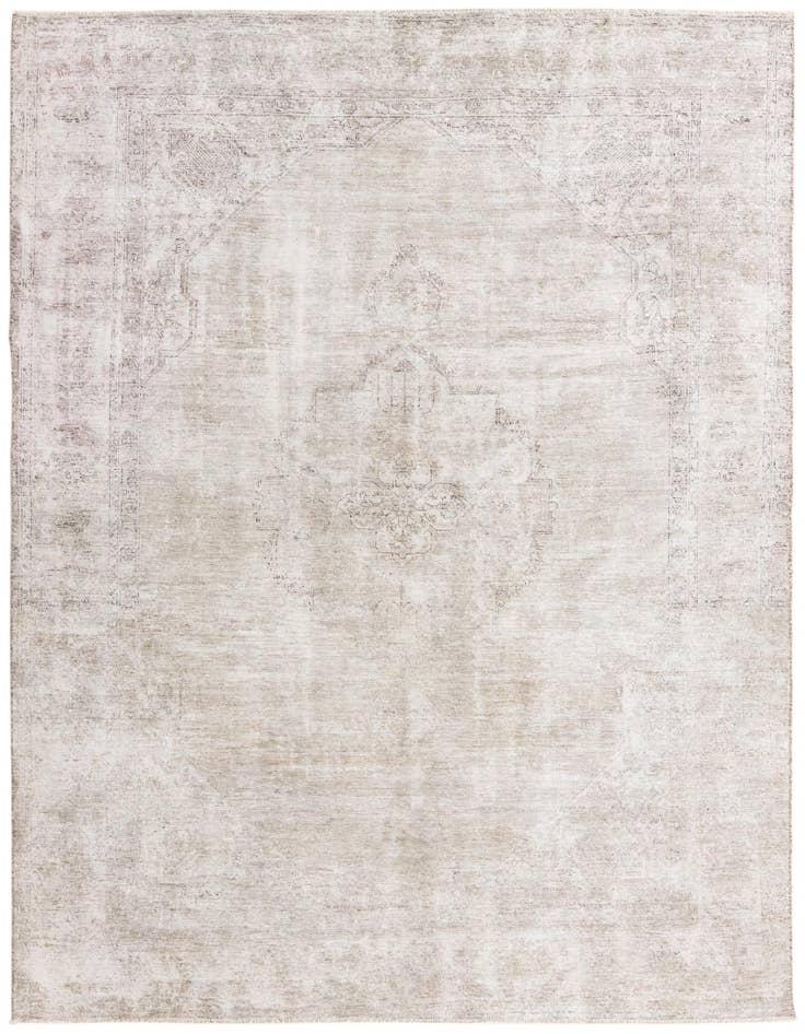Detail image of 7' 8 x 10' 9 Hand Knotted Ultra Vintage Persian Wool Rug
