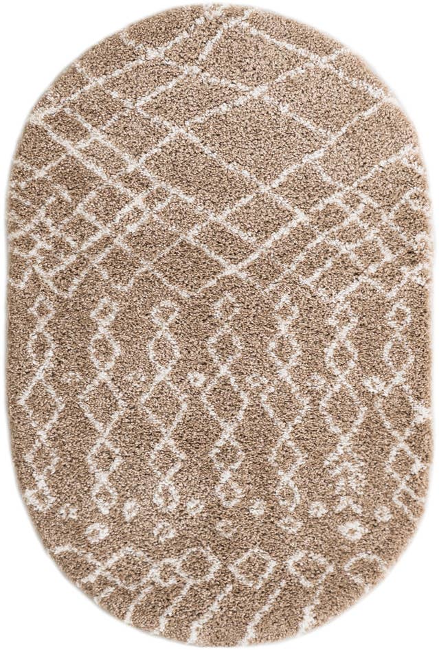 Detail image of 4' x 6' Moroccan Shag Oval Rug