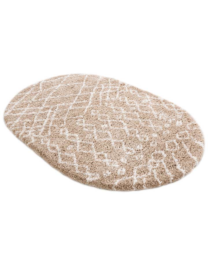 4' x 6' Moroccan Shag Oval Rug