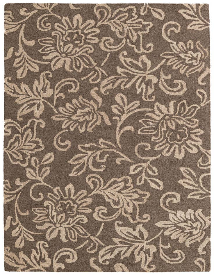 Detail image of 5' 1 x 8' 1 Agra Wool Rug
