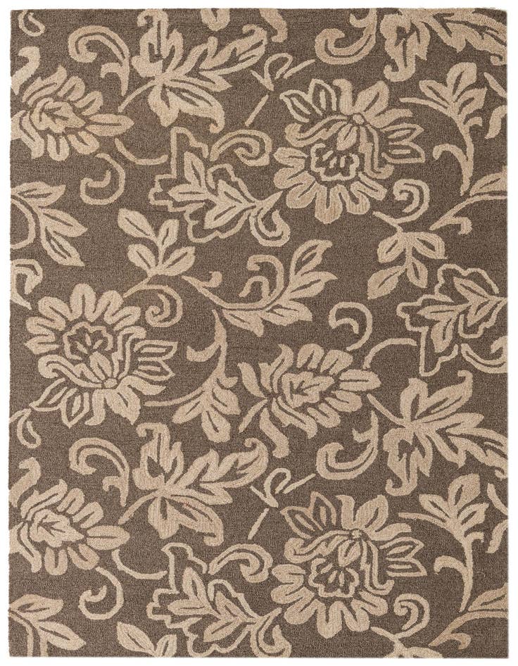 Detail image of 5' x 7' 10 Agra Wool Rug