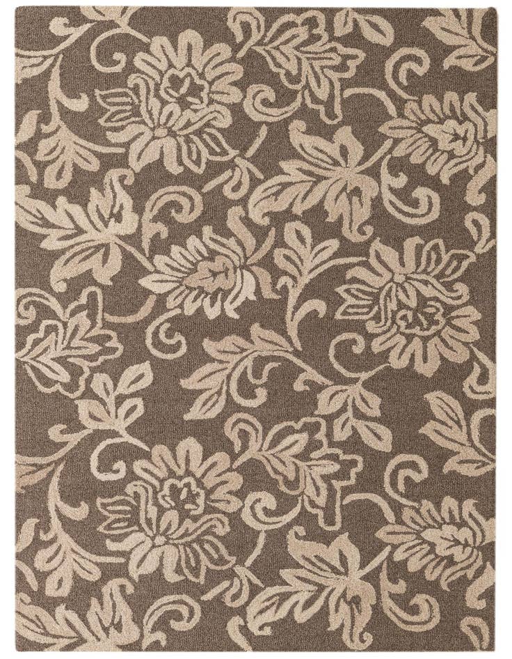 Detail image of 5' 1 x 8' Agra Wool Rug