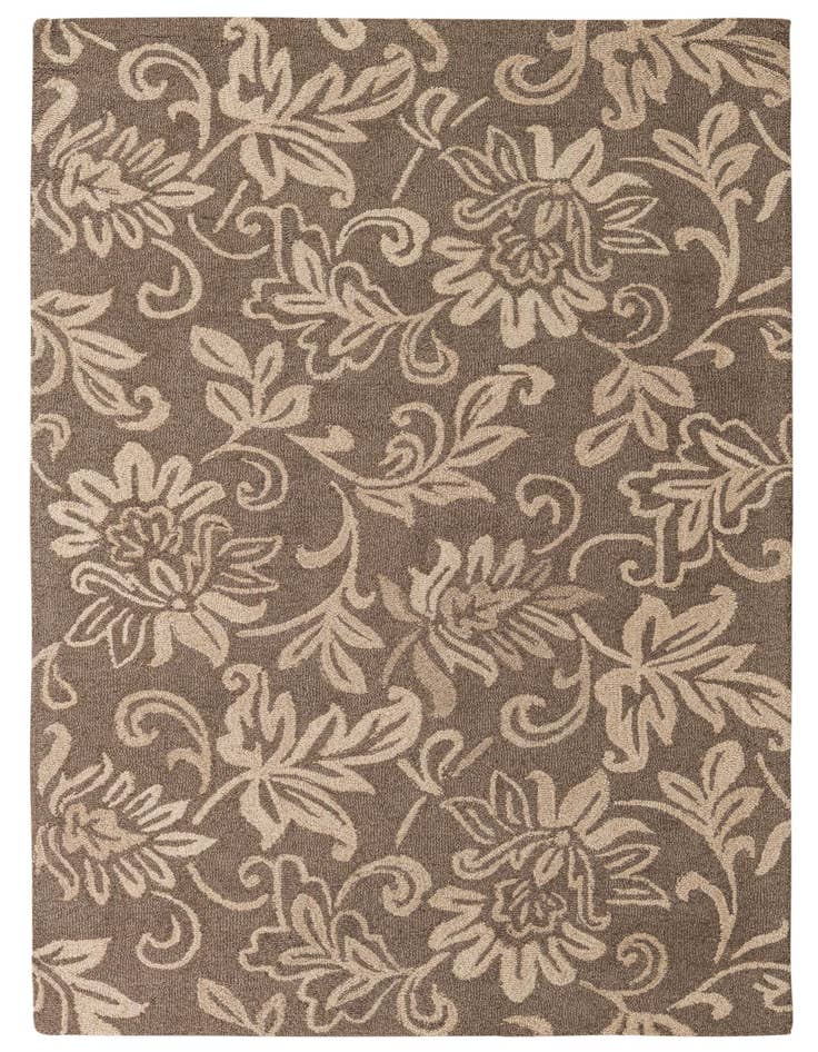 Detail image of 5' x 7' 10 Agra Wool Rug