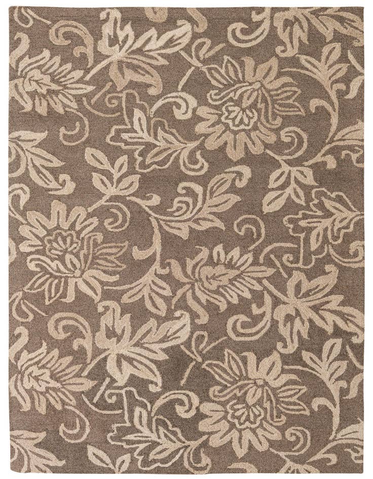 Detail image of 5' x 8' Agra Wool Rug