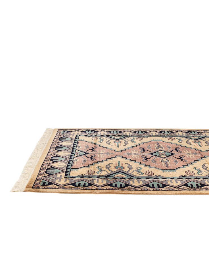 Detail image of 4' 3 x 6'  Hand Knotted Bokhara Oriental Rug