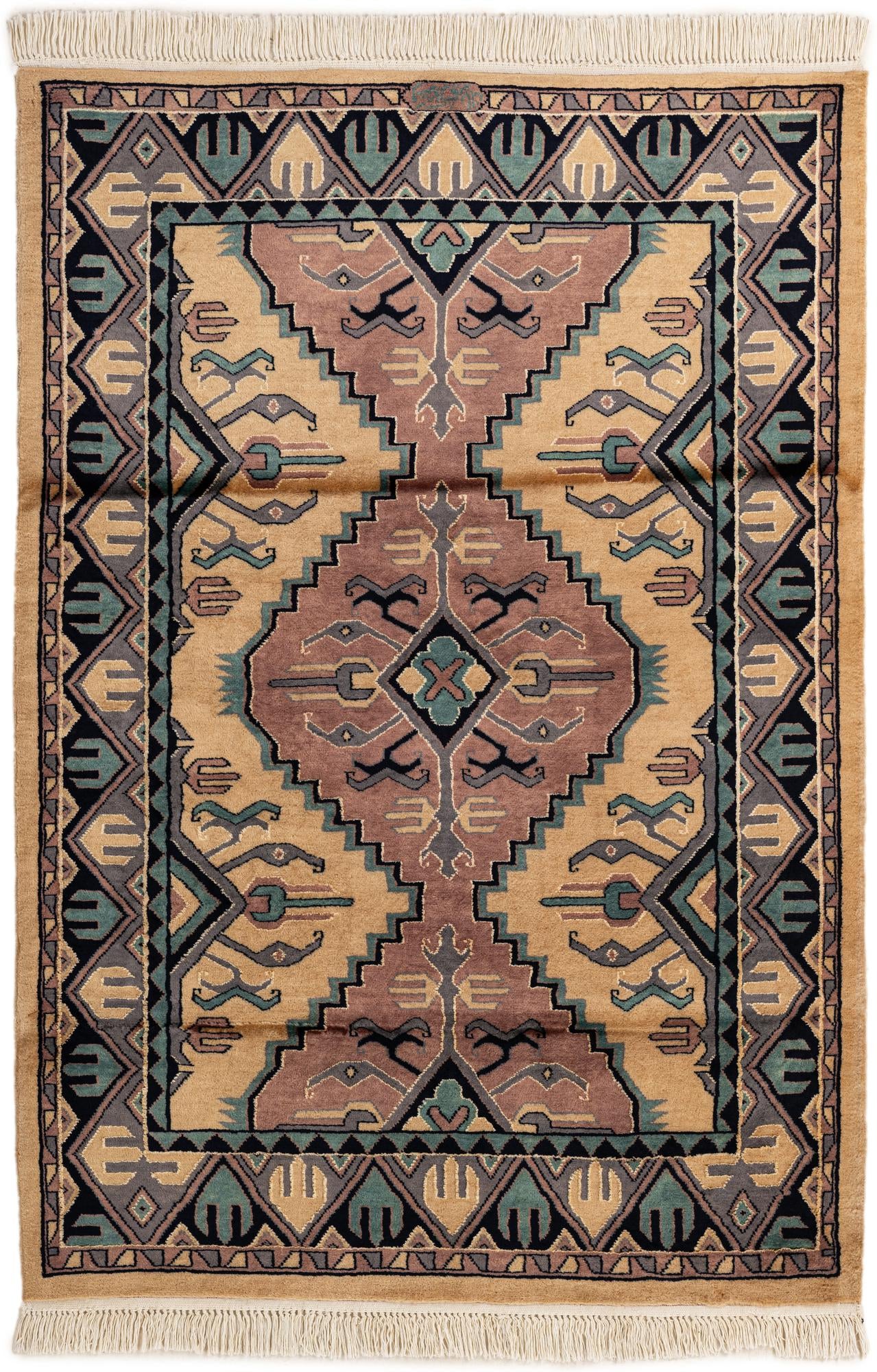 4' 3 x 6' Hand Knotted Bokhara Oriental Rug