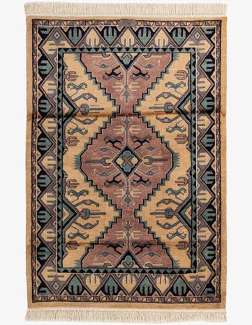 4' 3 x 6' Hand Knotted Bokhara Oriental Rug