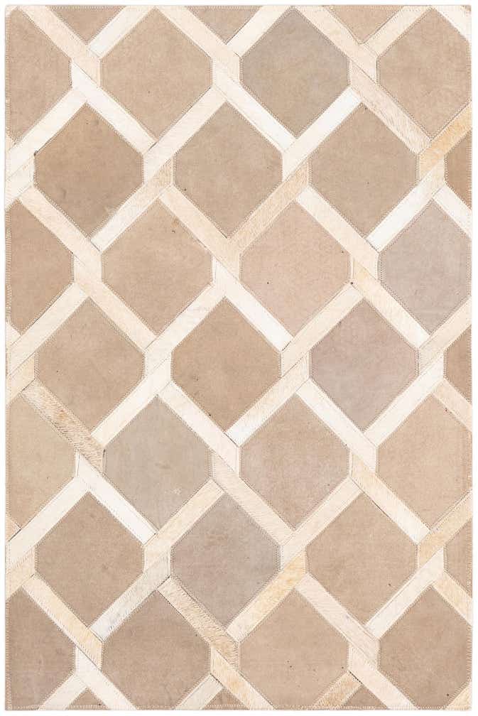 2' x 3' Cowhide Leather Rug