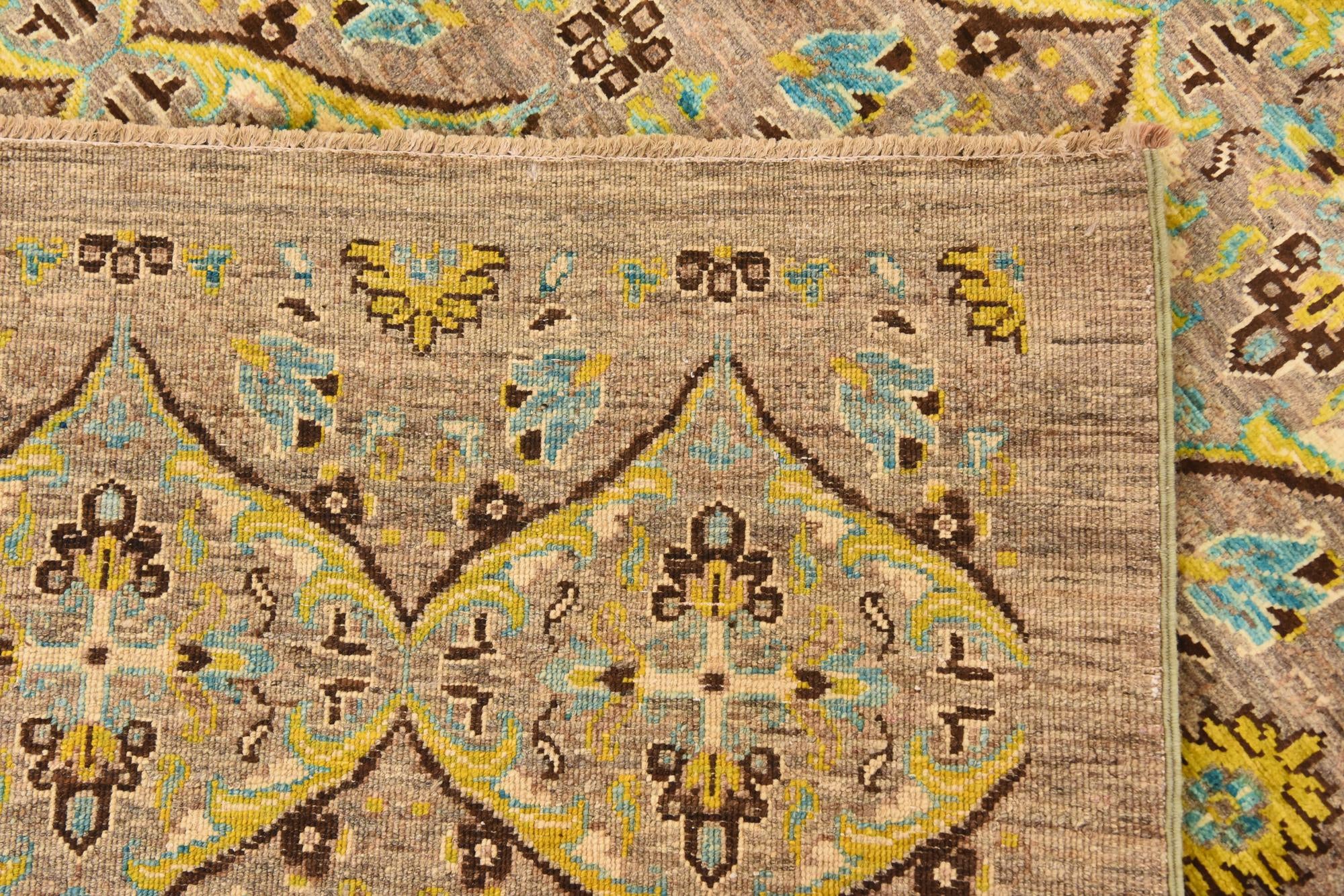 8' 3 x 9' 8 Hand Knotted Ikat Rug