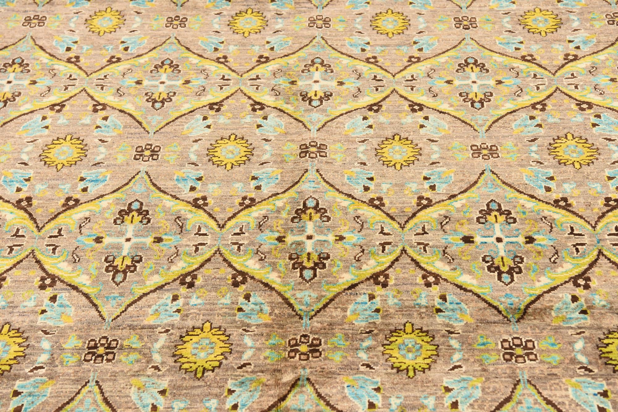 8' 3 x 9' 8 Hand Knotted Ikat Rug