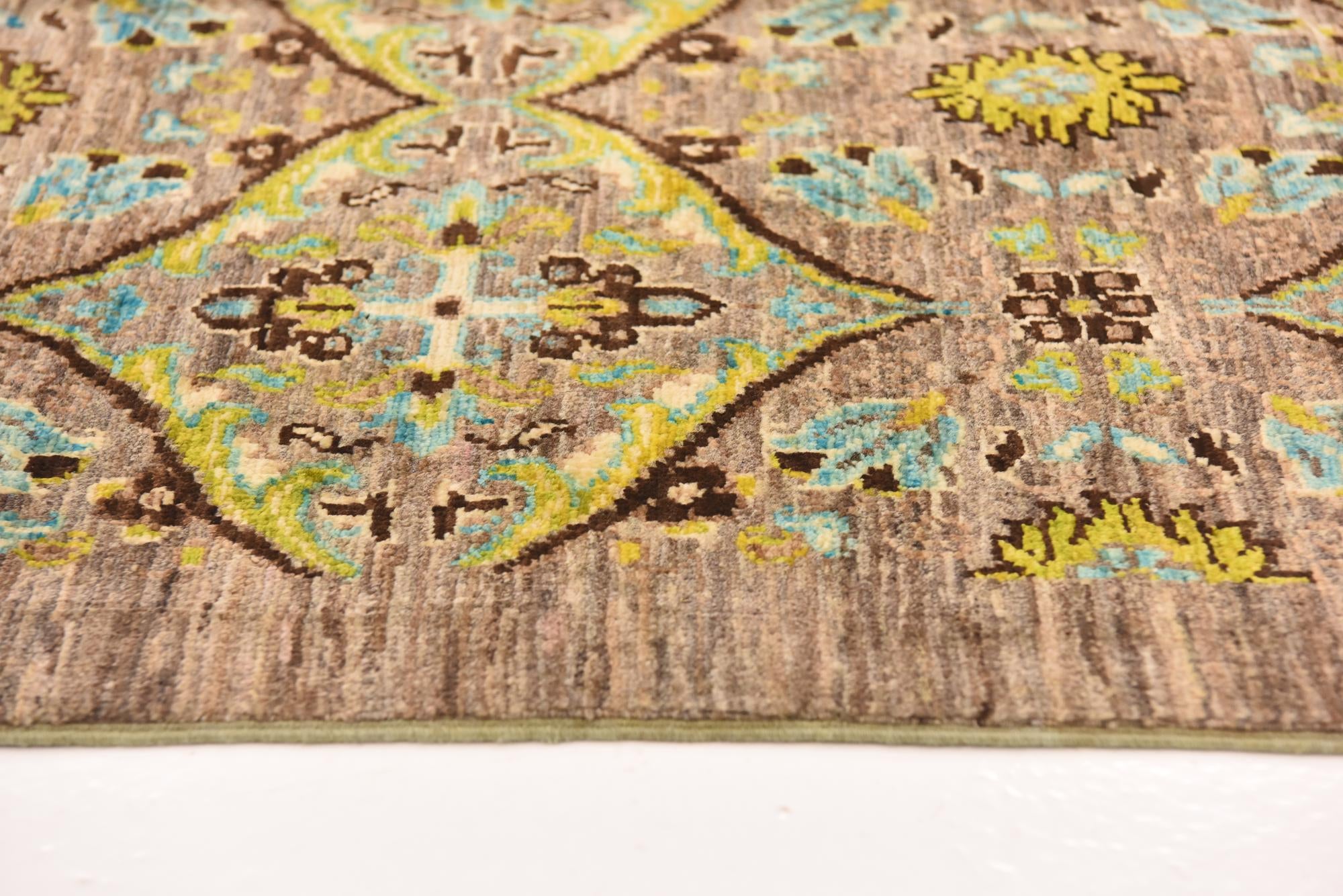 8' 3 x 9' 8 Hand Knotted Ikat Rug