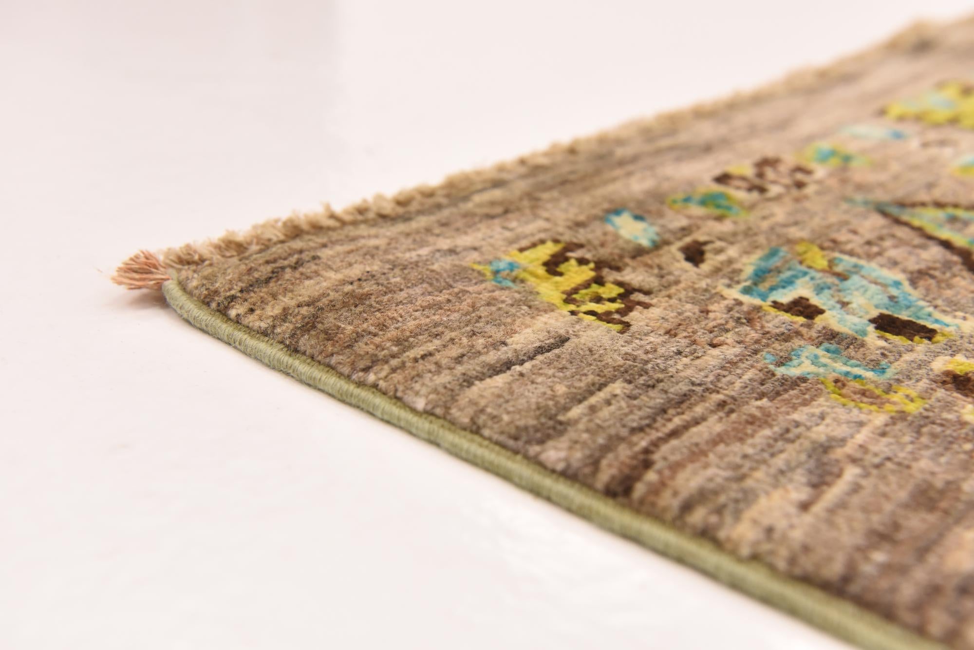 8' 3 x 9' 8 Hand Knotted Ikat Rug