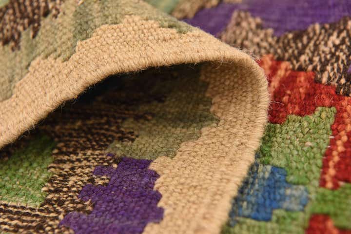 3' 9 x 6' Hand Woven Kilim Maymana Wool Rug