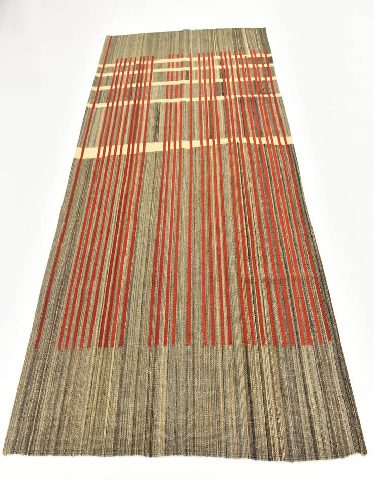 Detail image of 5' 10 x 7' 9  Hand Woven Kilim Modern Wool Rug